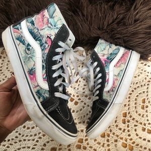 Floral Hi-Top Vans